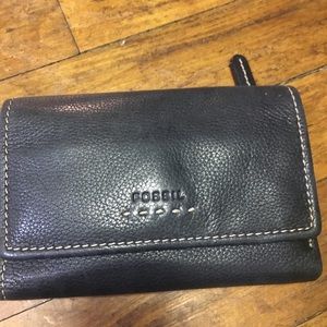 Fossil black leather wallet